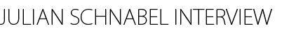 Julian Schnabel INTERVIEW