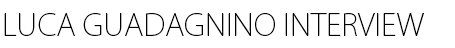 Luca Guadagnino INTERVIEW