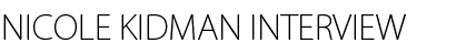 NICOLE KIDMAN INTERVIEW